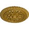 Ekena Millwork York Ceiling Medallion (Fits Canopies up to 3 5/8"), Hand-Painted Pharaohs Gold, 21 5/8"OD x 2 1/2"P CM21YOPGS - alternate 3
